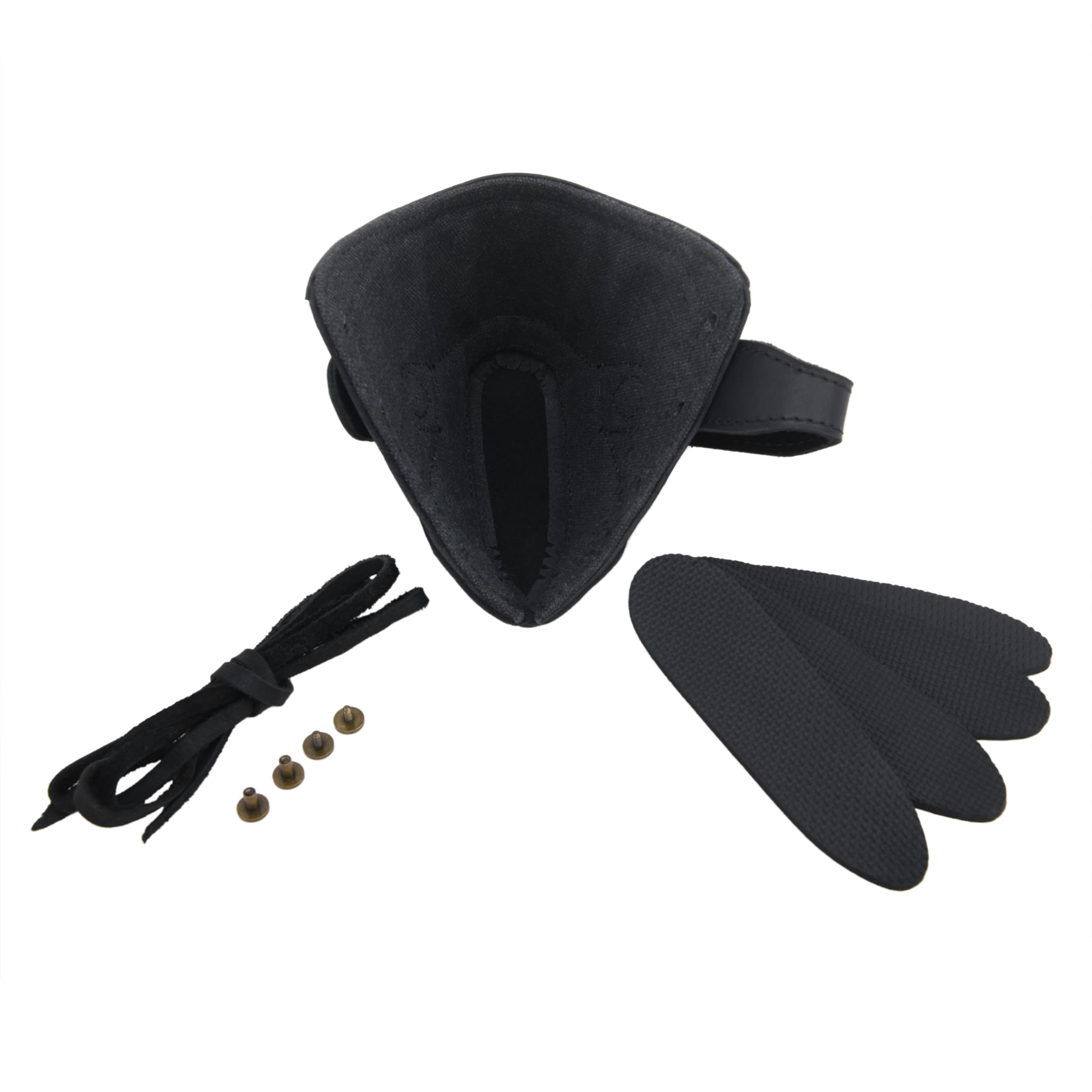 Tas Trost Gewehrrückschlagpolster für Gewehre, Schrotflinten, zum Reinschlüpfen von Gewehren, Leder, Rückstoßreduzierung (schwarz)