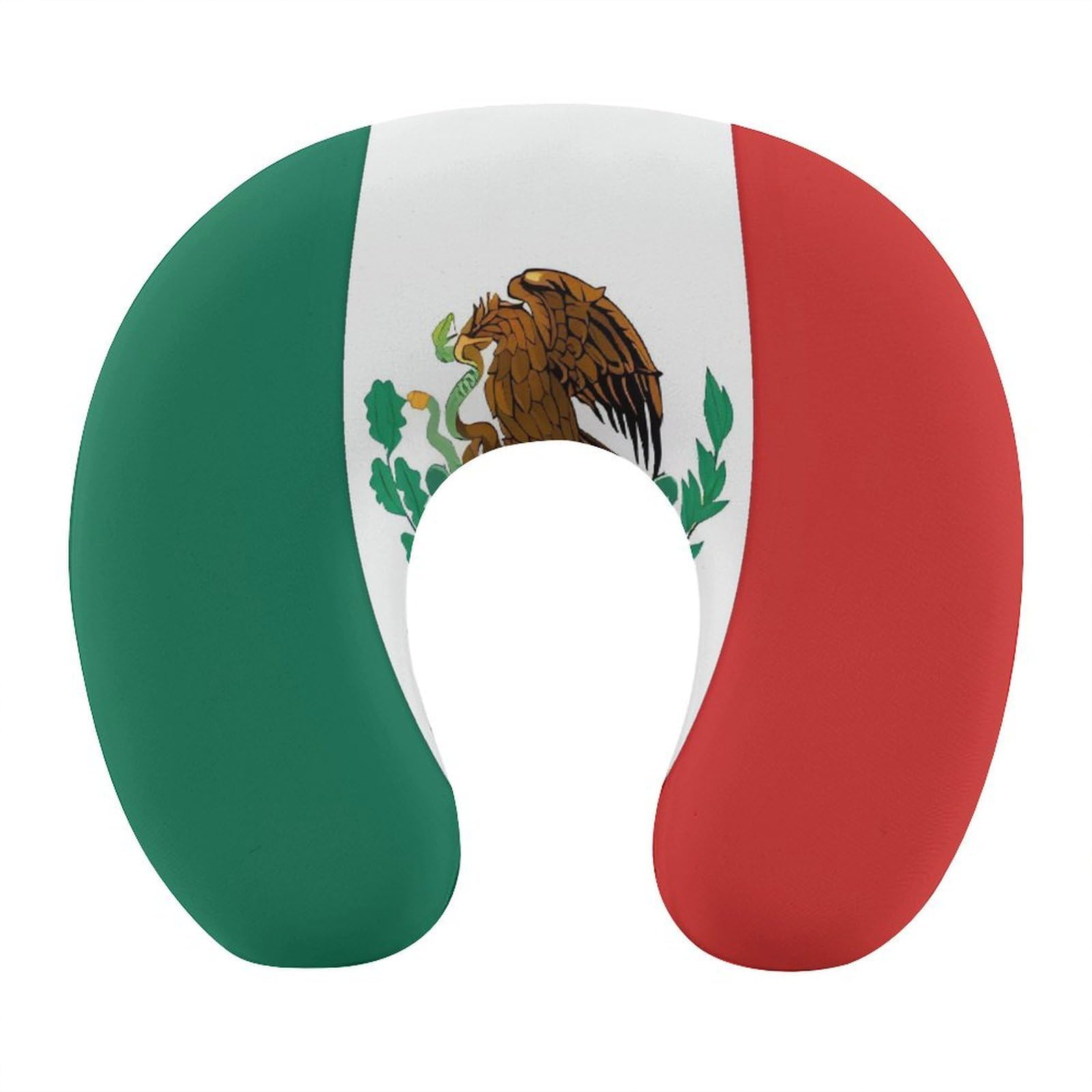Btcowzrv Style Flag Of Mexico U Shaped Neck Pillow Travel Pillows