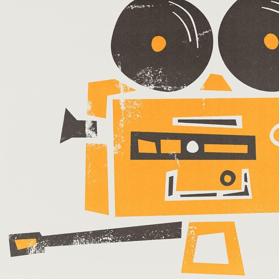 Miniatura 5 de Impresión de cámara de cine, impresión de cámara vintage, póster de sala de cine de estilo retro, póster de cine de mediados de siglo, arte de pared