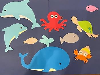 み～子 壁面飾り お弁当 イルカ 文字 ☆壁面飾り 標準サイズ （横80cm※サイズ変更可能）「イルカと