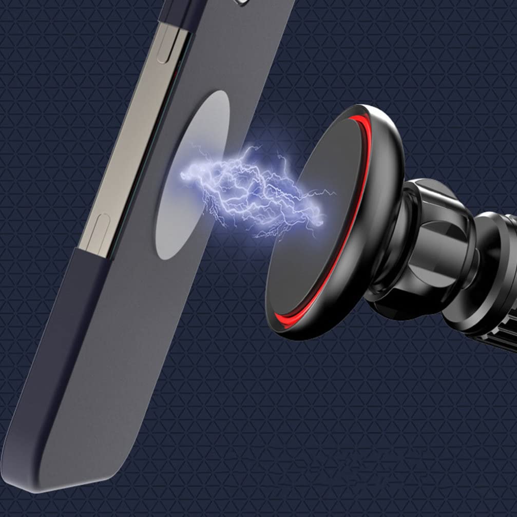 Gatuida Supporto Magnetico per Telefono Auto Nero Girevole in Abs
