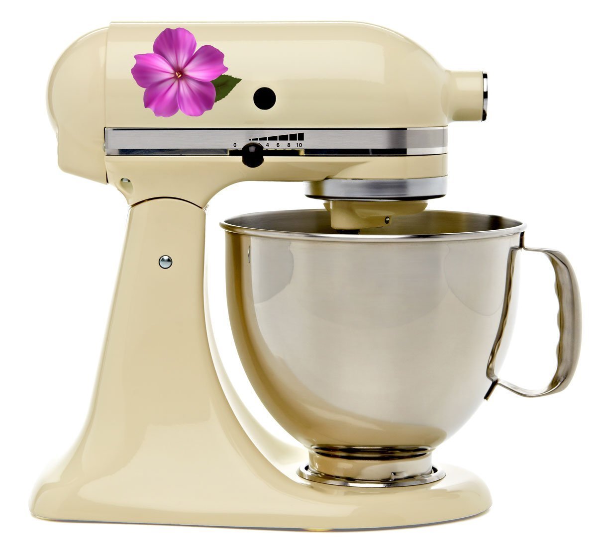 Impatiens Flower Bakery Vinyl Decals for Kitchen Mixers Stickers