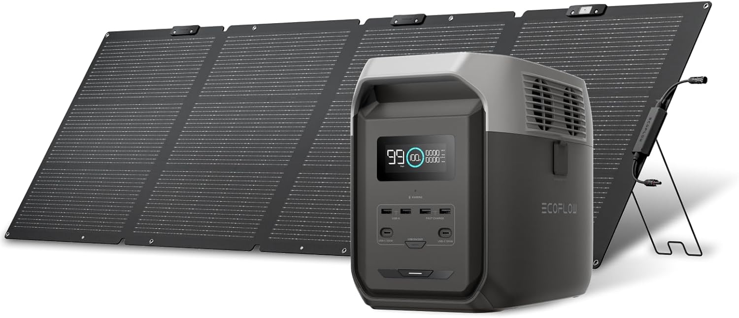 EcoFlow DELTA 3 1500 ポータブル電源+ 220Wソーラーパネル片面 セット ぽーたふる電源 リン酸鉄リチウムイオン 90分で満充電 長寿命 大容量 家庭用 蓄電池 発電機 バッテリー 車中泊 停電 防災グッズ エコフロー ダークグレー色 Amazonで販売中 EcoFlow DELTA 3 1500 ポータブル電源+ 220Wソーラーパネル片面 セット ぽーたふる電源 リン酸鉄リチウムイオン 90分で満充電 長寿命 大容量 家庭用 蓄電池 発電機 バッテリー 車中泊 停電 防災グッズ エコフロー ダークグレー色 Amazonで販売中