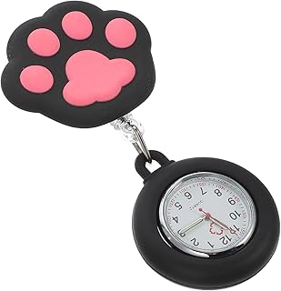 Nurse Student Gifts Womens Digital Watch Chic Student Cartoon Cat Paw Chest Watch Cartoon Cat Paw Pocket Watch Chest Watch Student Nurse Gifts Nursing Student Gifts