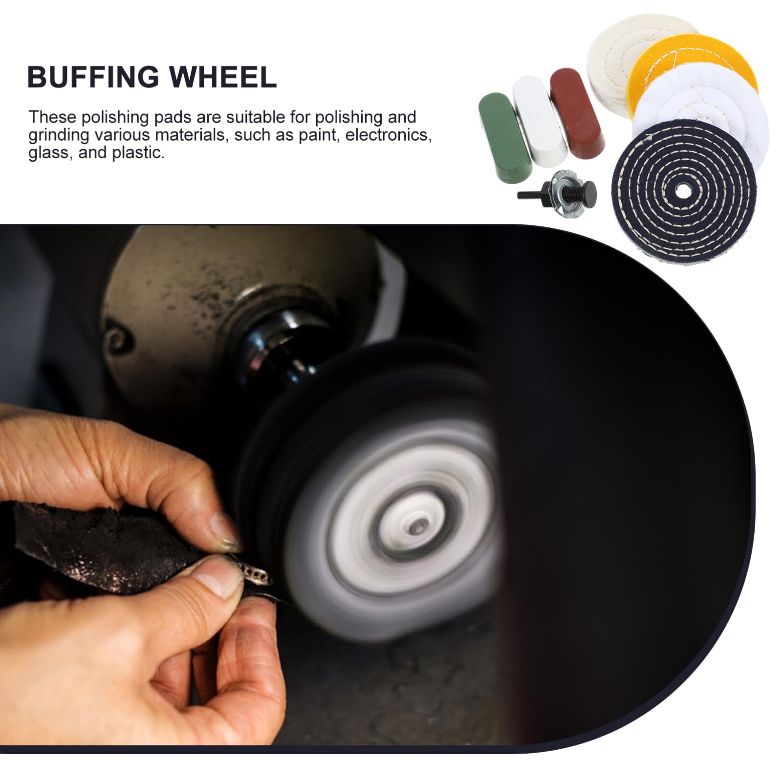 4sets Ruote Polishing e Buffing Compounds Per Finitura Accessori Per Lucidatura