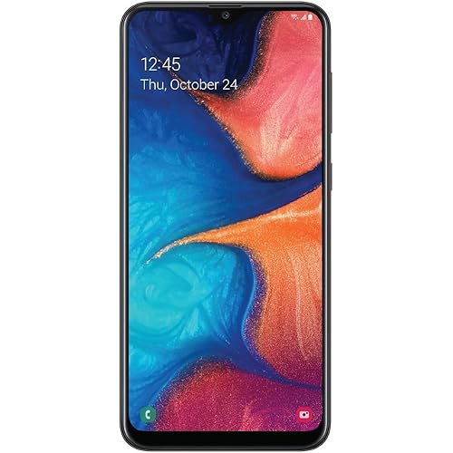 Samsung Galaxy A20 32GB 6.4" Display A205U Black Unlocked Smartphone (Renewed)