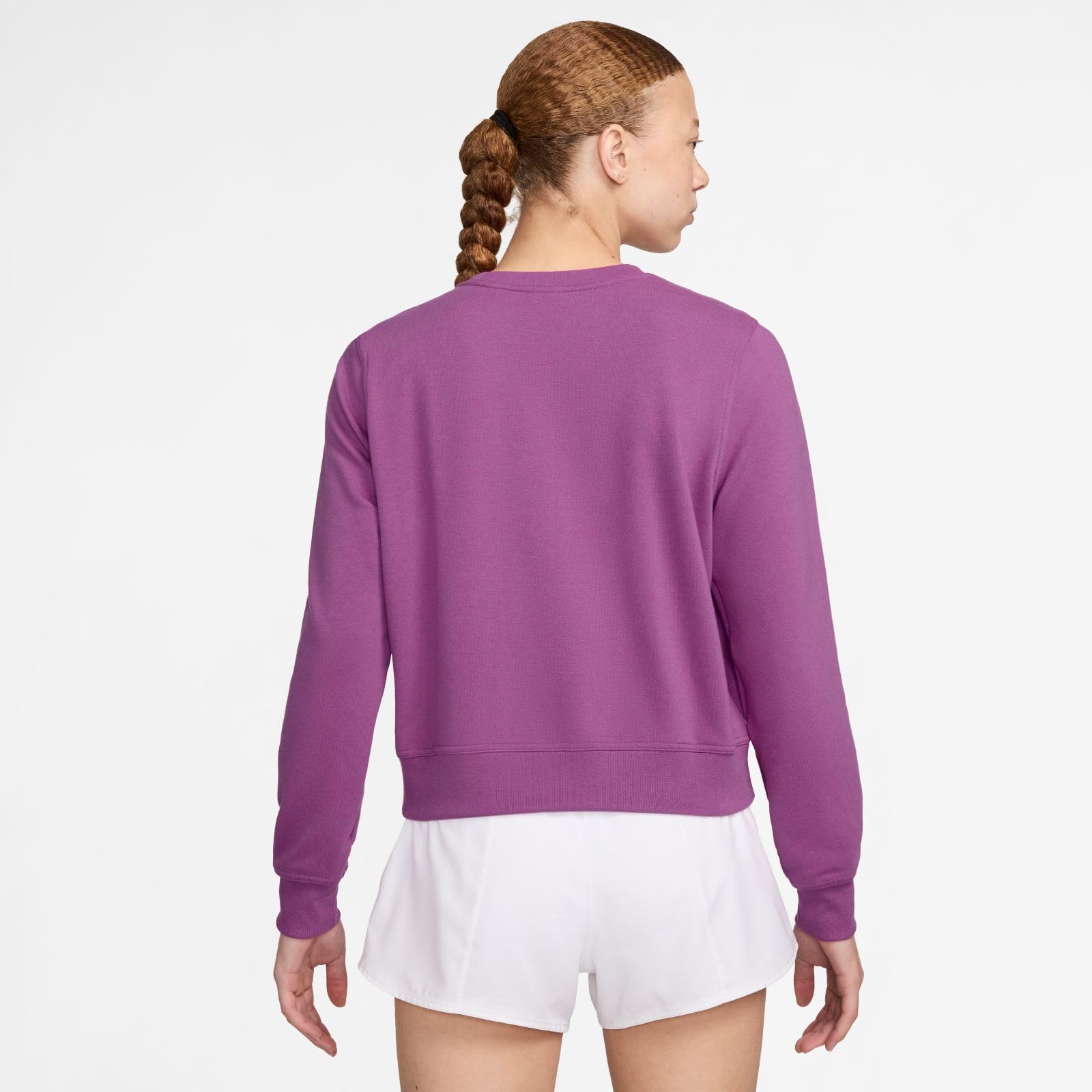 Nike Nike Dri-Fit One French-Terry-Sweatshirt mit Rundhalsausschnitt für Damen Maglia di Tuta Donna (Pacco da 1)