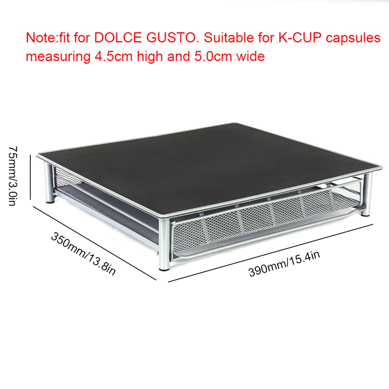 Ejoyous Soporte para cápsulas de café cajón de Almacenamiento de cápsulas de café y Soporte para máquina, Soporte para máquina de café con Capacidad para 36 cápsulas, dispensador,