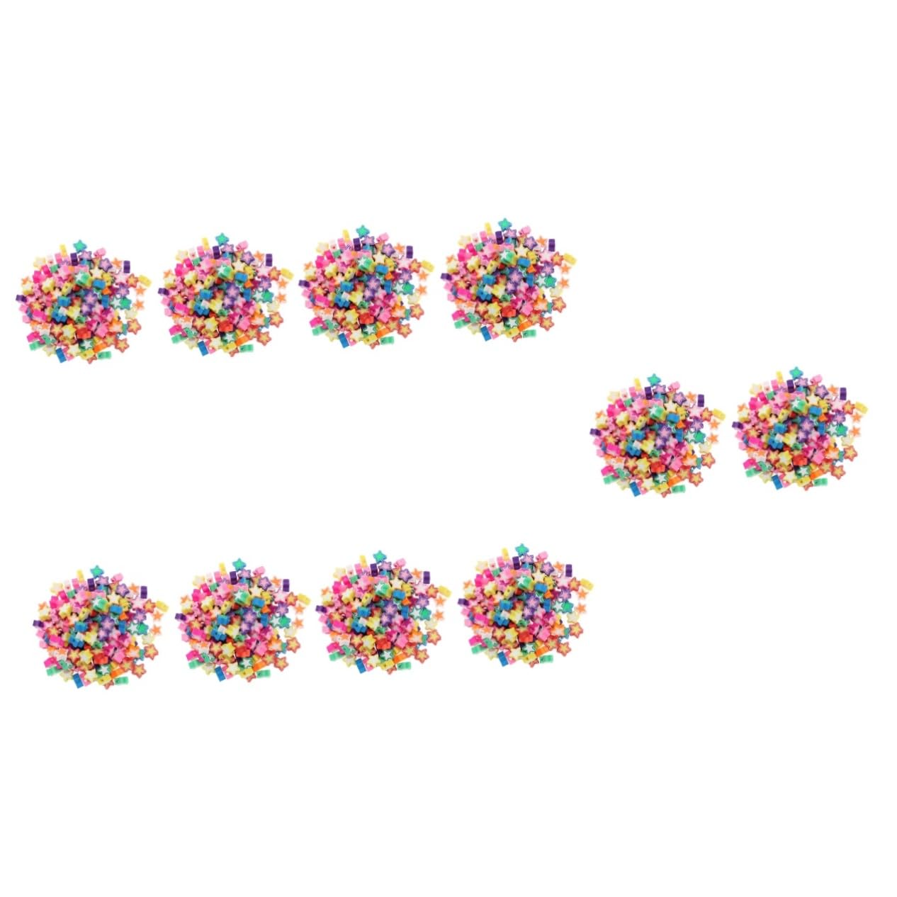 Hohopeti 5 Set Di Perline in Argilla Polimerica Alla Moda Per La Creazione Di Braccialetti Gioielli Artigianali Ciondoli Decorativi Set Di Perline Per Progetti 200 Pezzi * 5