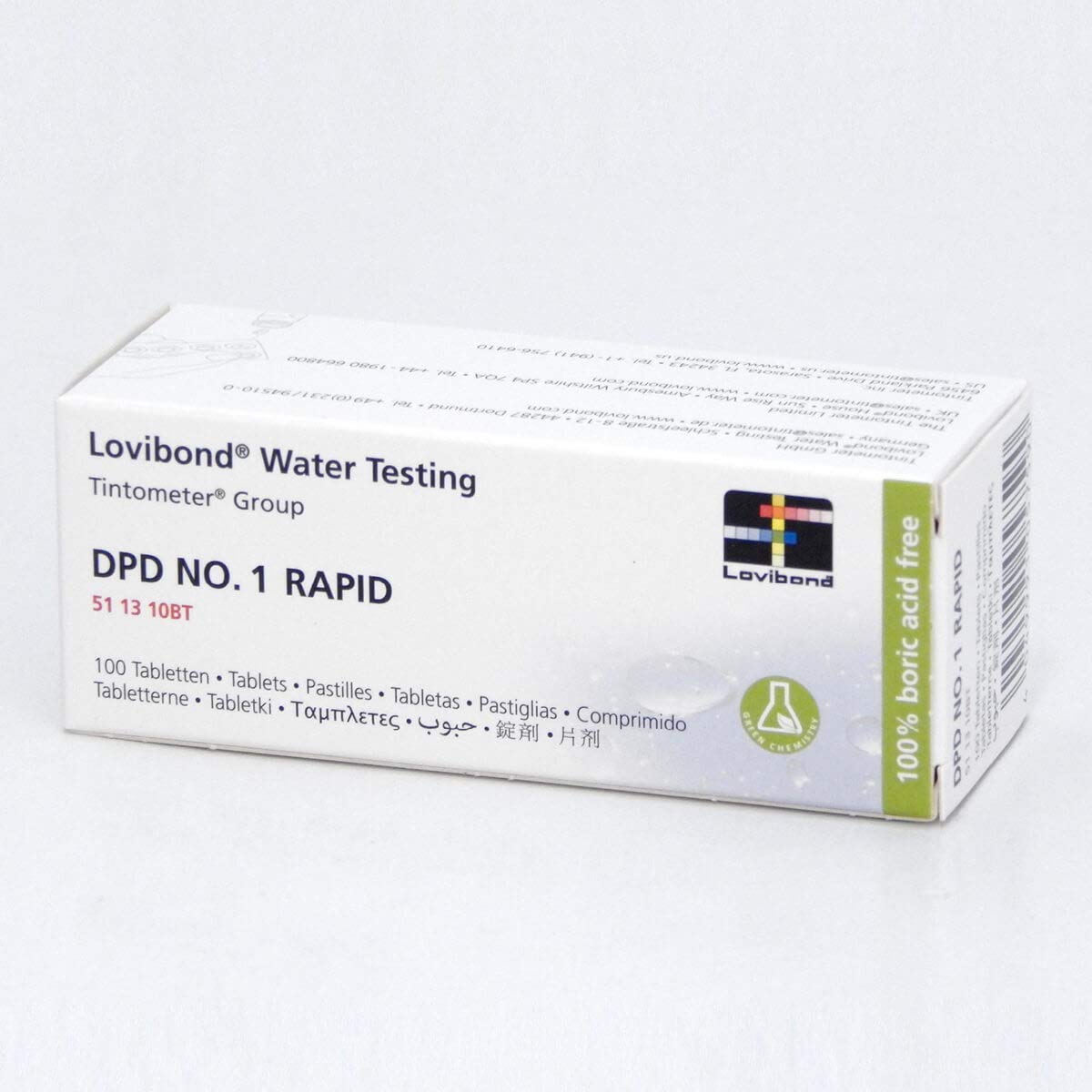 TEST ALL WATER - Lovibond DPD No 1 Rapid Dissolve Tablets