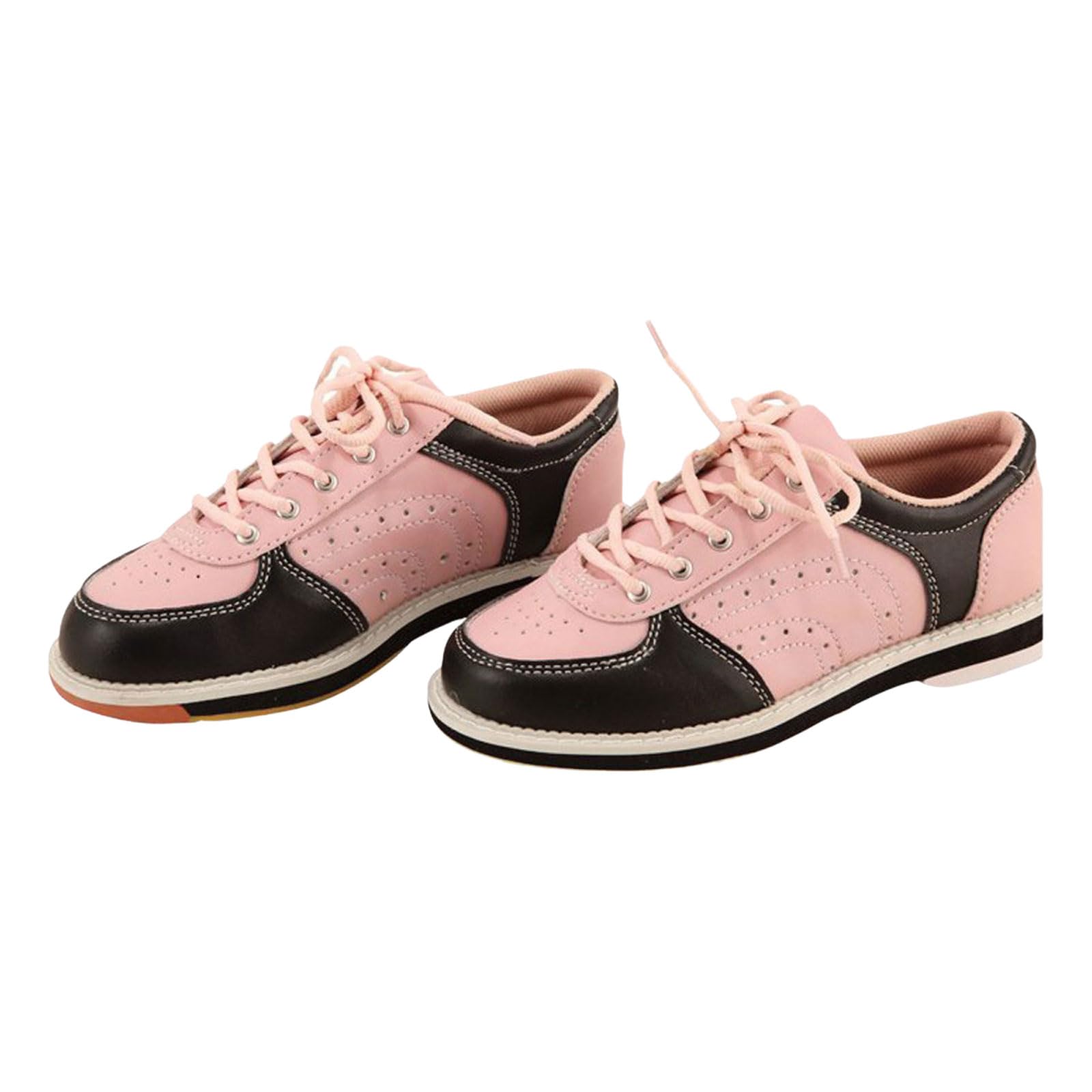 Leder Bowlingschuhe,Damen Herren Bowlingschuhe,Bowling-Schuhe,Atmungsaktiv,rutschfeste,Leicht zu reinigen,Für Anfänger,Gelegenheits- und Amateursportler,Rechts- und Linkshänder.