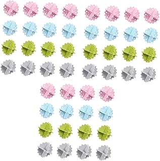 NOLITOY 48 Peças Bolas De Secador De Bola De Lavanderia Coletor De Cabelo De Lavanderia Eco Bola De Lavagem Amaciante De Bola De Fada Filtro De Cabelo De Bola De Fada Máquina De Lavar