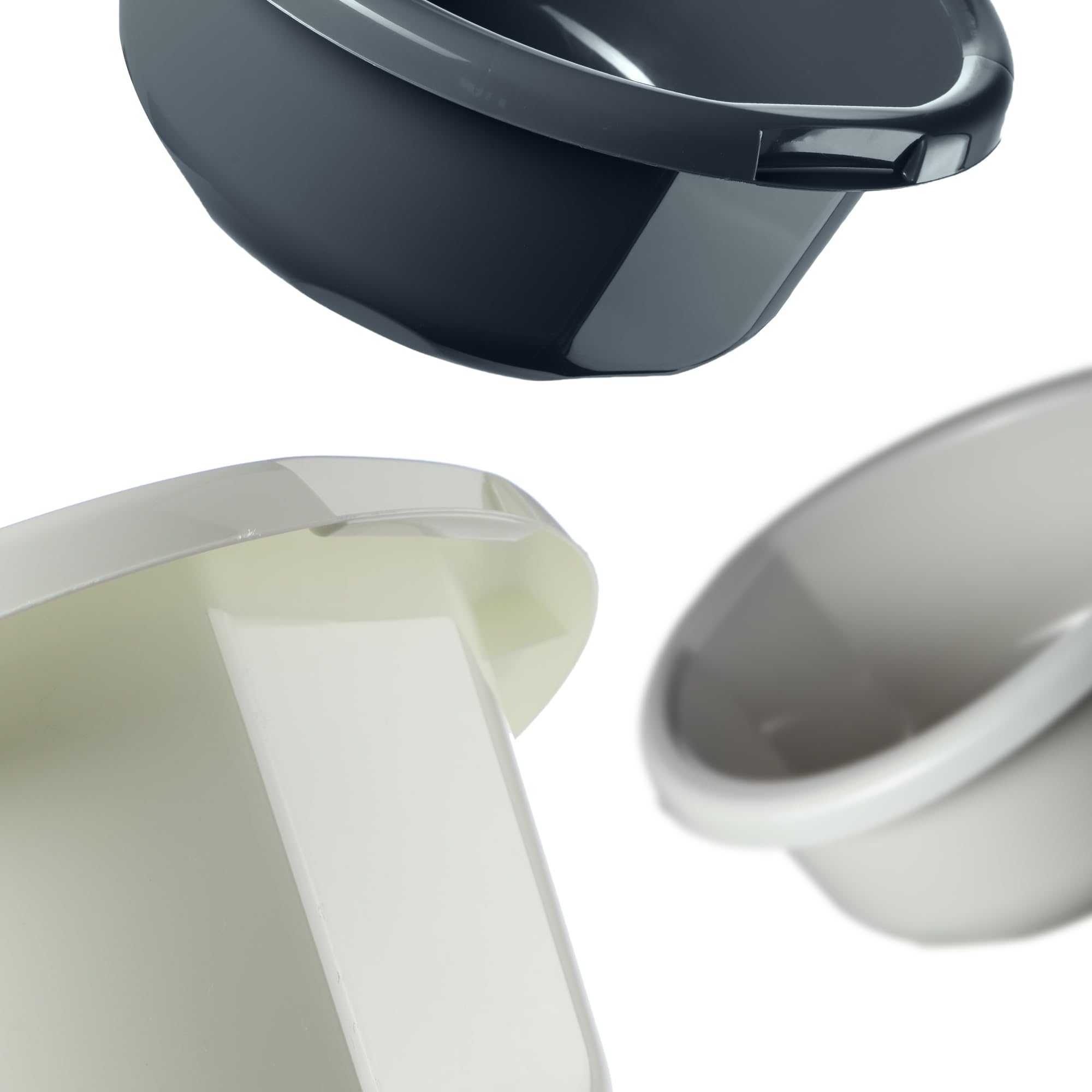 KADAX Kunststoffschüssel, Spülschüssel in verschiedenen Größen und Farben, robuste Waschschüssel, Universal-Schüssel, Spülwanne für Badezimmer, Waschraum (20L, Anthrazit)