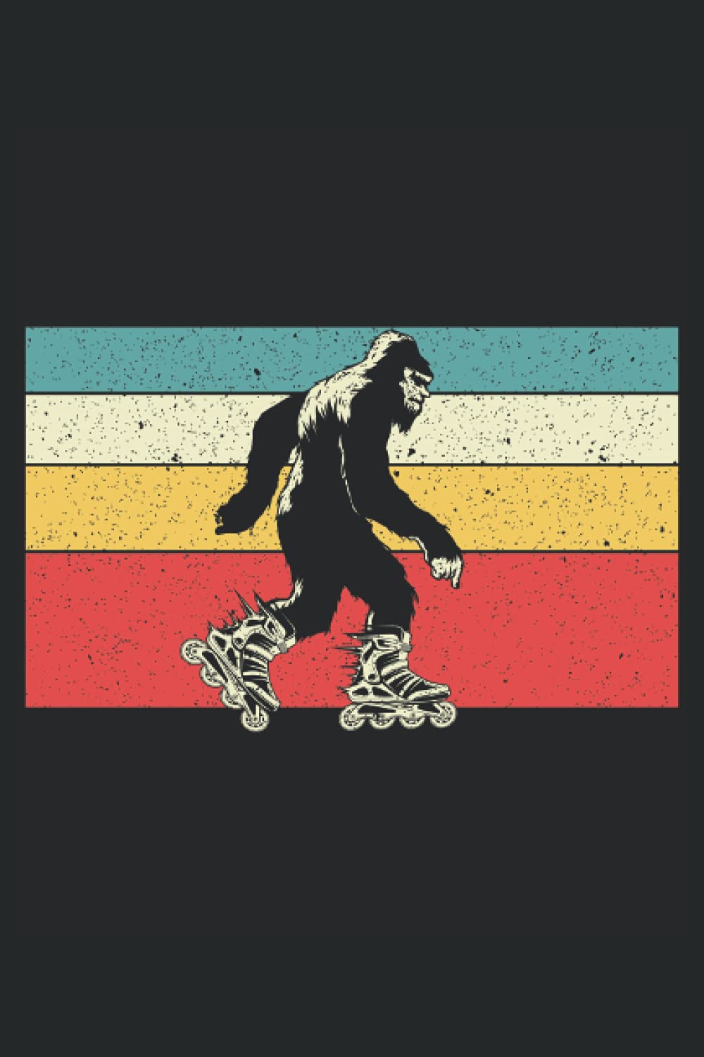 Bigfoot Roller Skater: Roller Skating Notebook For Roller Skaters and Rollerblade Lovers