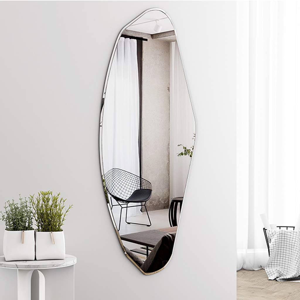 Specchio Espejo de tocador de pared, espejo de baño irregular para el hogar, decoración de pared, espejo de maquillaje/baño, espejo decorativo para sala de estar, dormitorio y entrada, HD a prueb
