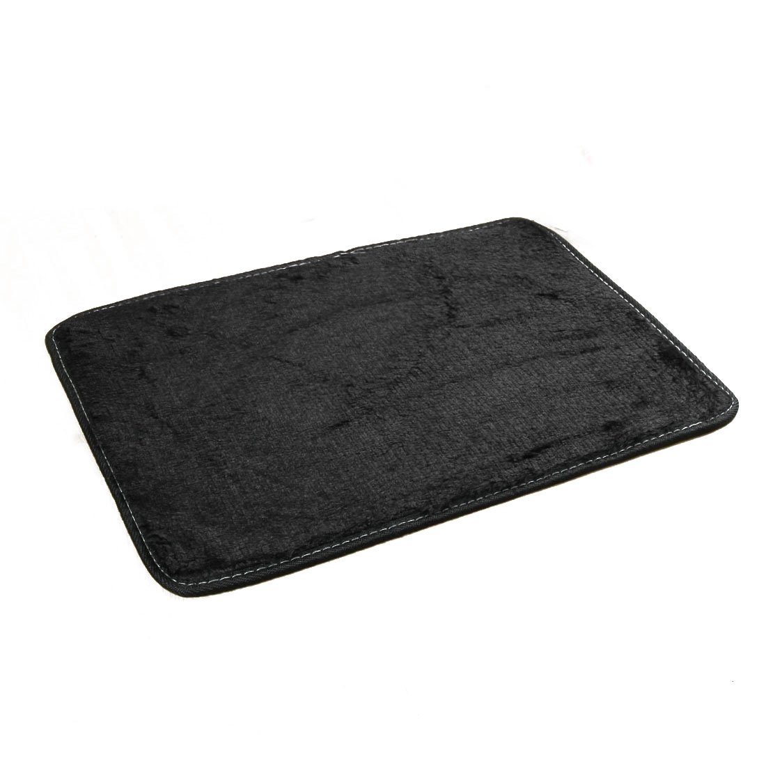 Ruilogod 2 5cm Soft Fluffy Rugs Anti-Skid Shaggy Rug Floor Mat Dining Room Home Bedroom Carpet Black 40x60cm