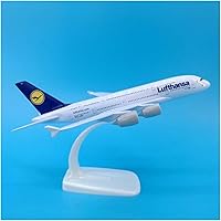 Vista 3 de Scale Airplane Model 18cm for Lufthansa A380 Alloy Finished Static Aircraft Model with Stand for Display for Aircraft Exquisite Collection Gift