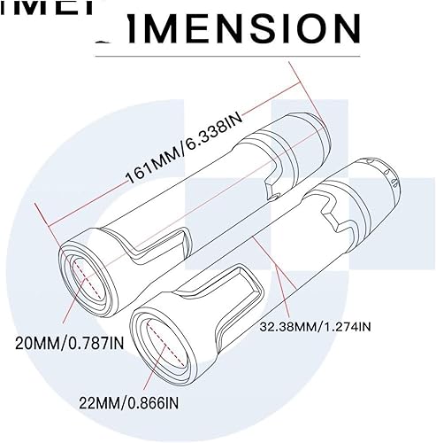 Miniatura 2 de WESTCH Empuñaduras de manillar de motocicleta CNC para Yamaha MT03 M T03 MT-03 M T 03 2005 2006 Agarraderas de manillar extremos Logo MT-03 Puños de