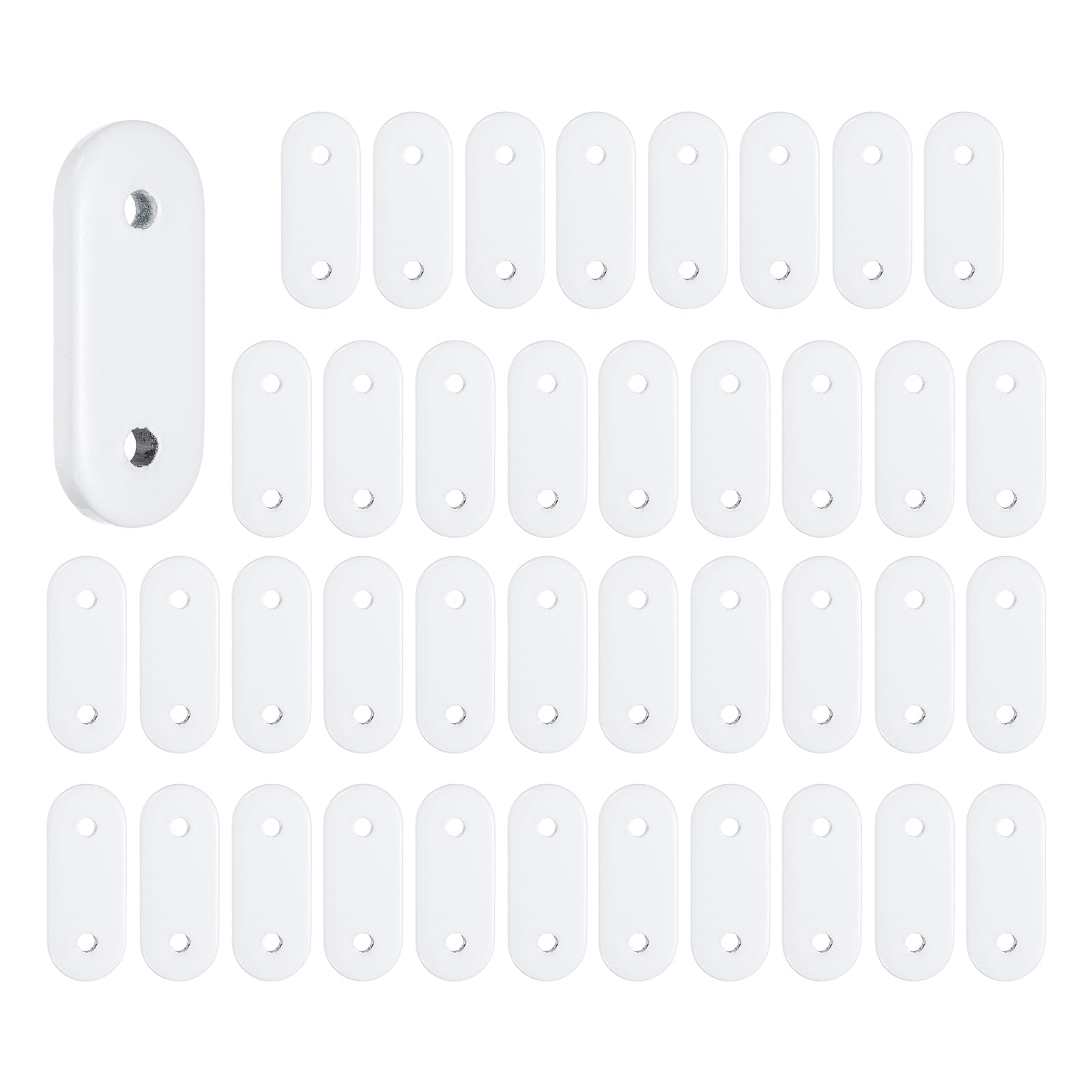 Poids de rideaux ovales en fer blanc anti-vent pour draperie de douche et nappe de table