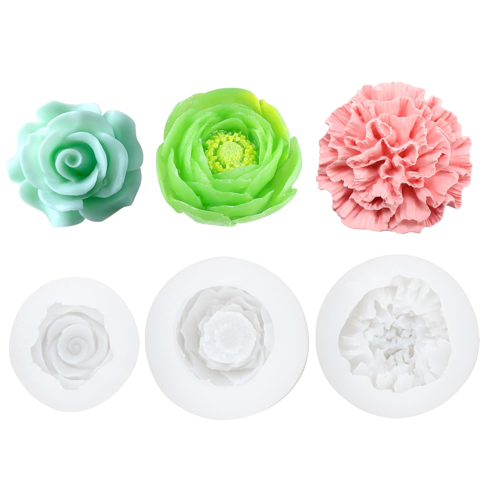 Stampo Per Candele In Silicone, Set Di Stampi Per Candele A Forma Di Uovo Floreale, Stampi E Stoppini Per Candele, Stampini Per Candele Per Stoppino Per Candel Gelatine Tortesapone Pasqua