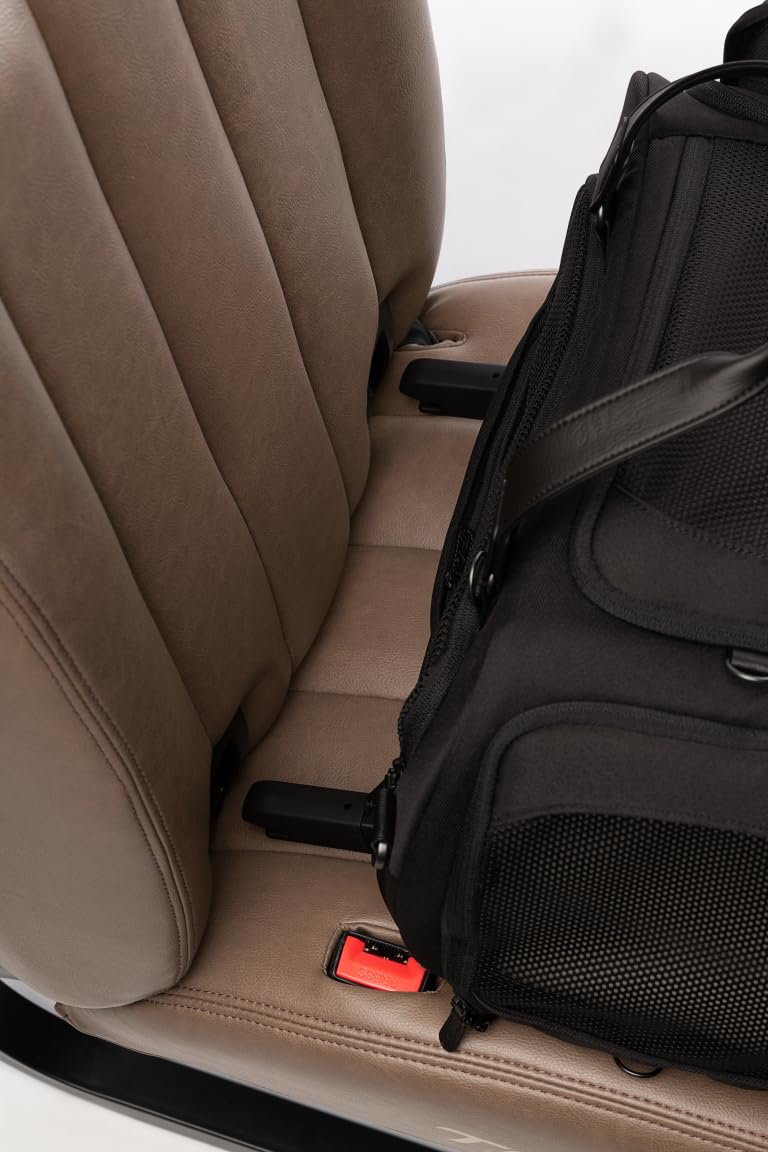Tavo Dupree II Haustier‑Transportbox, Flugzeug‑konform, ISOFIX, atmungsaktives Mesh, Aufprallgeprüft, Geeignet für Hunde & Katzen bis 9 kg (Onyx)