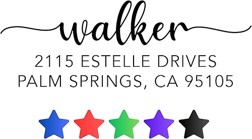 Sello de dirección de devolución Sello de dirección personalizado Sello de auto tinta de devolución Correo de devolución de boda Caligrafía de goma disponible en Yaxa Guatemala