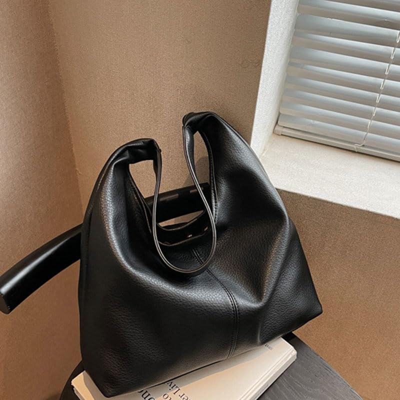 Bolso tote para mujer, ligero y acolchado, de cuero sintético impermeable, para trabajo, viaje y gimnasio miniatura 1