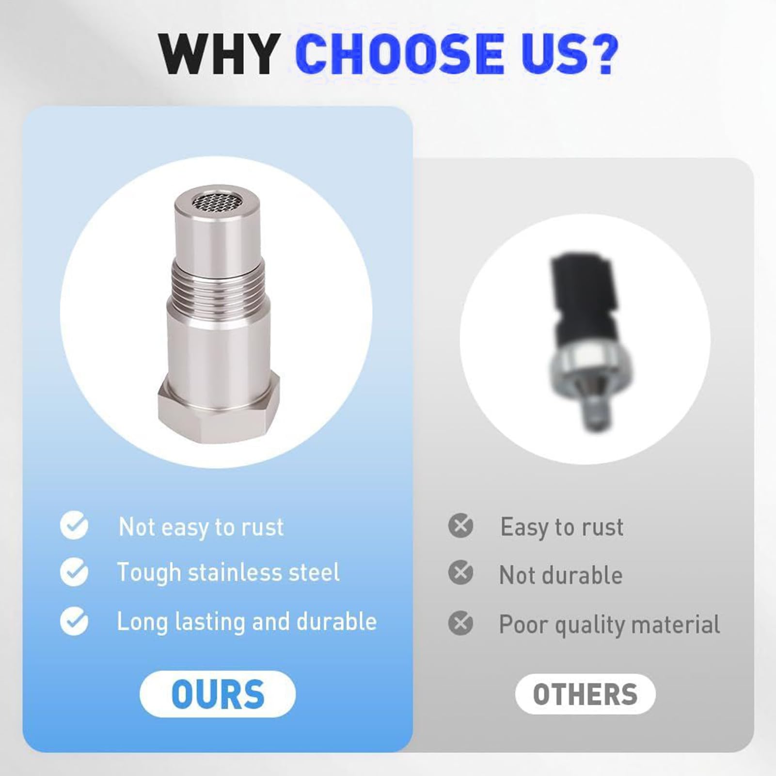 Toma de Sensor de O2,2 Piezas Adaptador Espaciador Sensor de Oxígeno - Herramientas y Equipos de Automoción para Reparación de Motor Bypass Chispa Vehículo