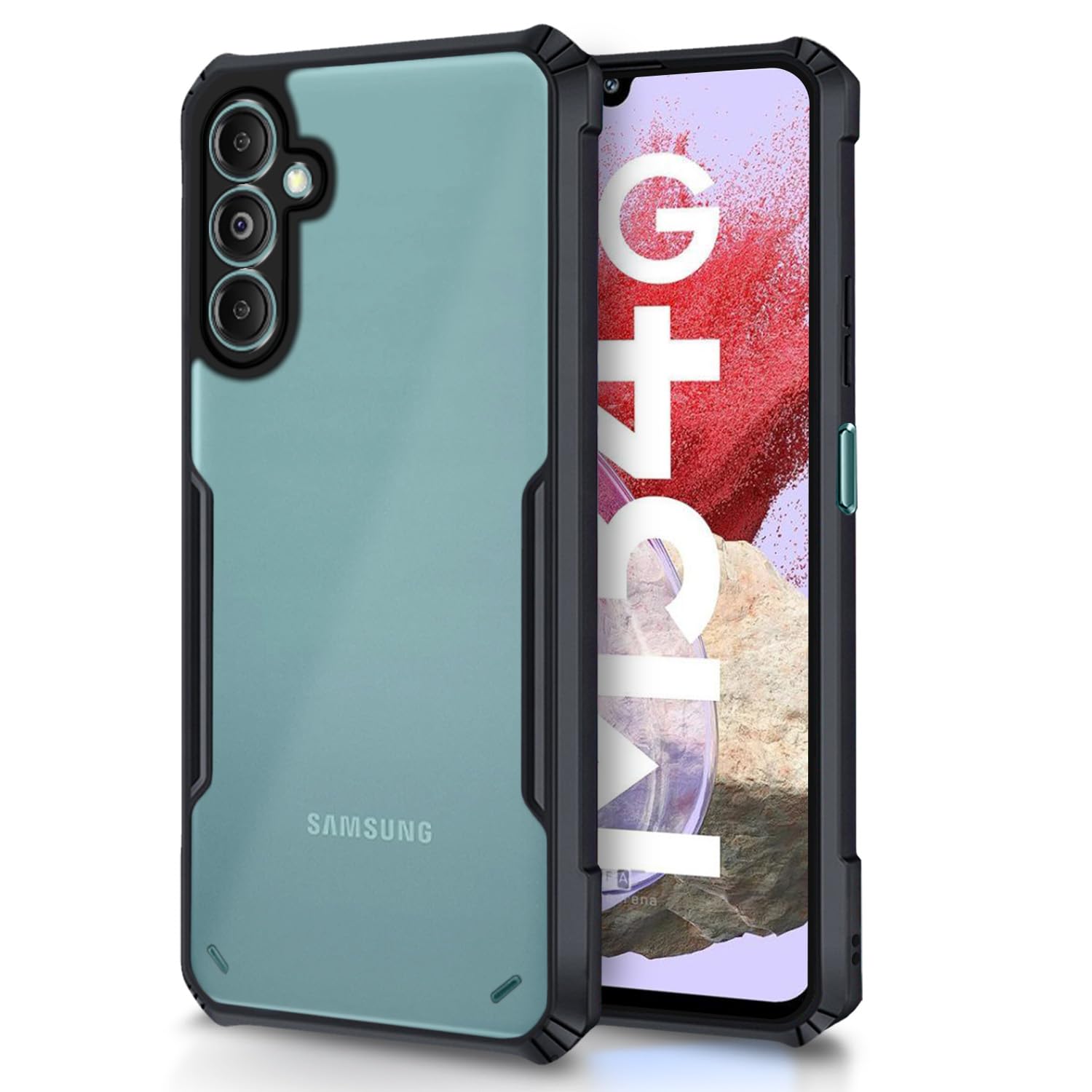 Pikkme Samsung Galaxy M34 5G / F34 5G Back Cover | Crystal Clear Transparent Back | Ultra Hybrid | Full Camera Protection | Raised Edge | Bumper Back Case for Samsung Galaxy M34 5G / F34 5G (Black) (B0CD7C4D8J) Amazon Price History, Amazon Price Tracker