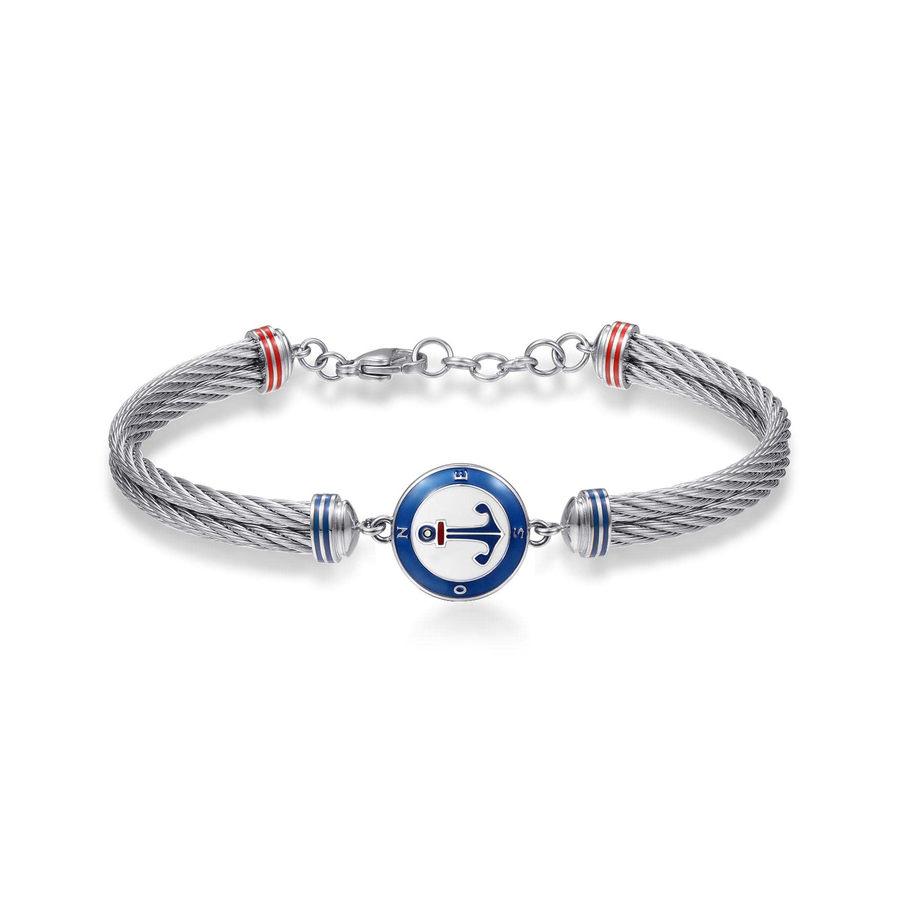 Brosway Bracciale Uomo, Bracciale Rigido in Acciaio | Collezione Horizon - BHO12