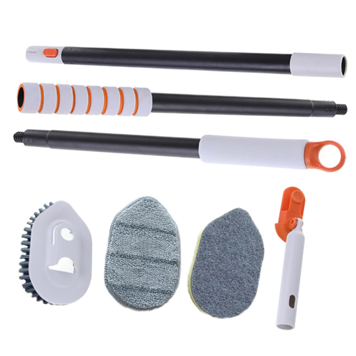 Cepillo De Suelo Multifuncional para Limpiar Ventanas Azulejos y Bañeras Mango Extensible para Uso Ducha y Lechada De De Baño