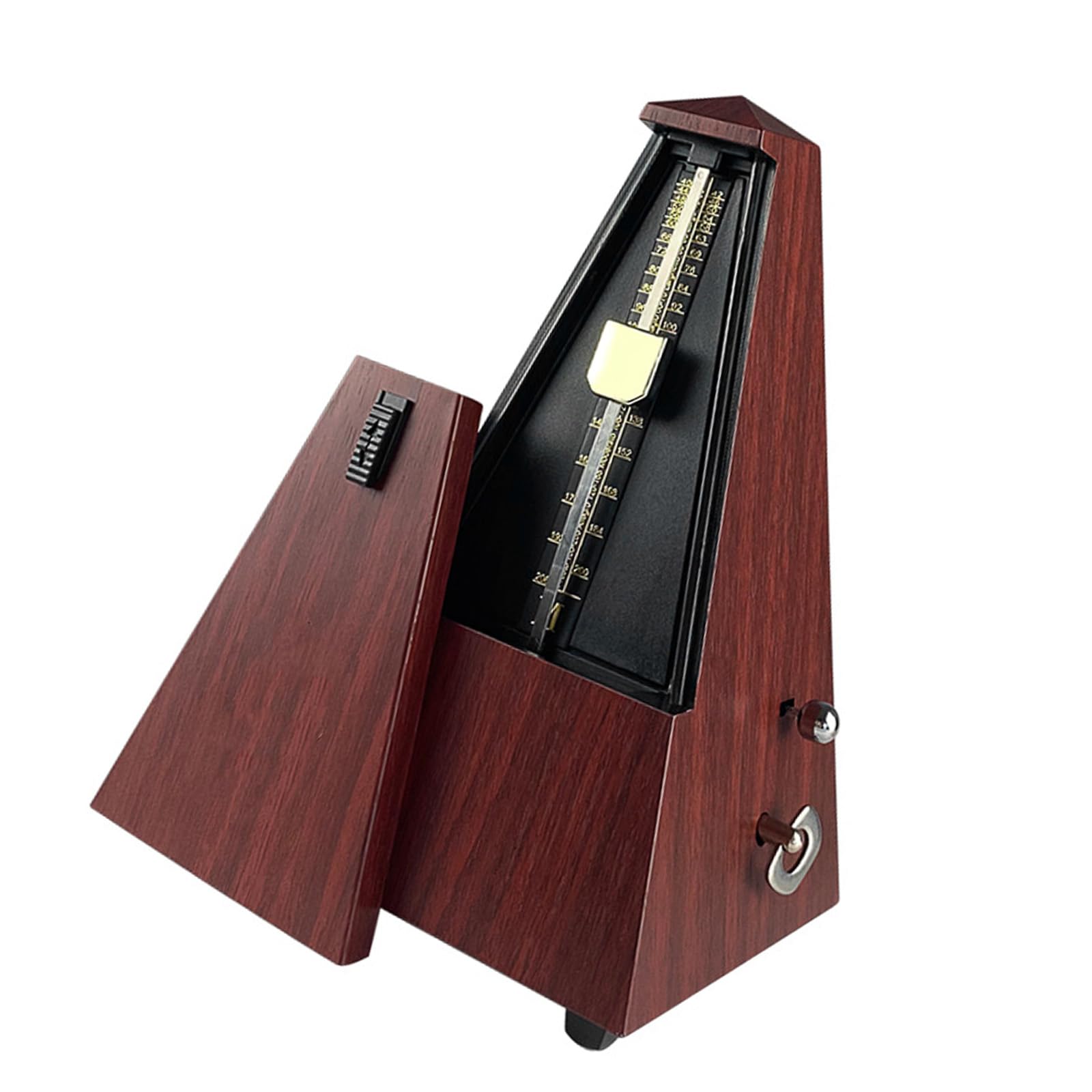 Metrónomo de guitarra tipo torre vintage, universal, piano, violín, ritmo, péndulo, mecánico, metrónomo, temporizador de música, fácil de usar