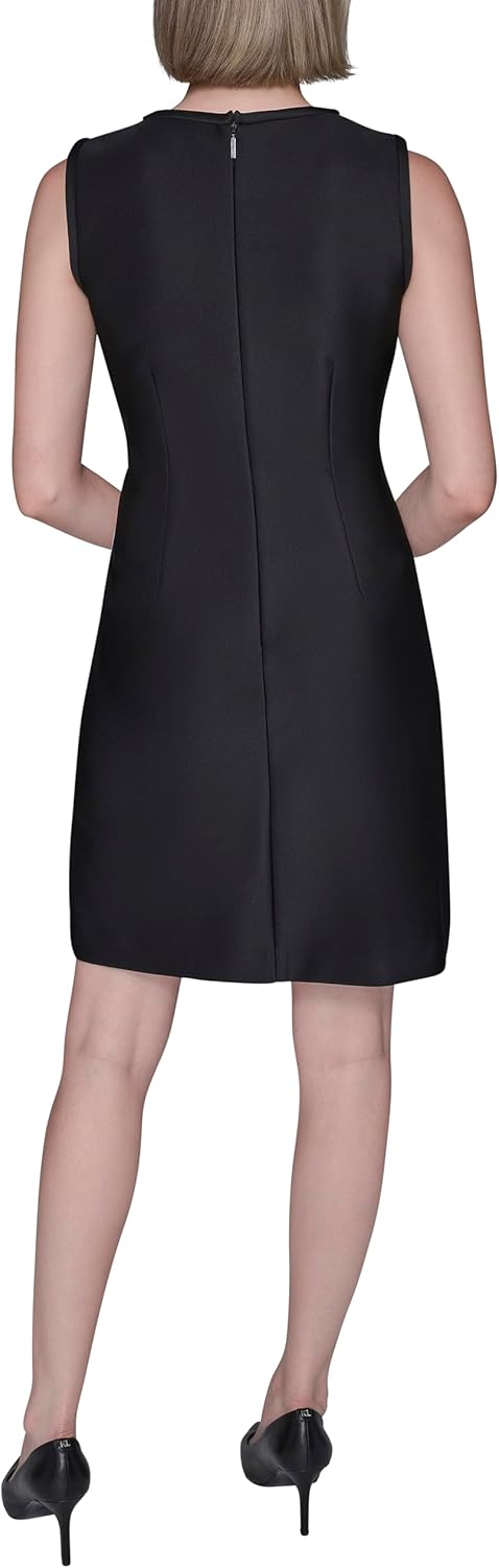 Karl Lagerfeld Women's Sleeveless Printed Scuba Dress - Image 4