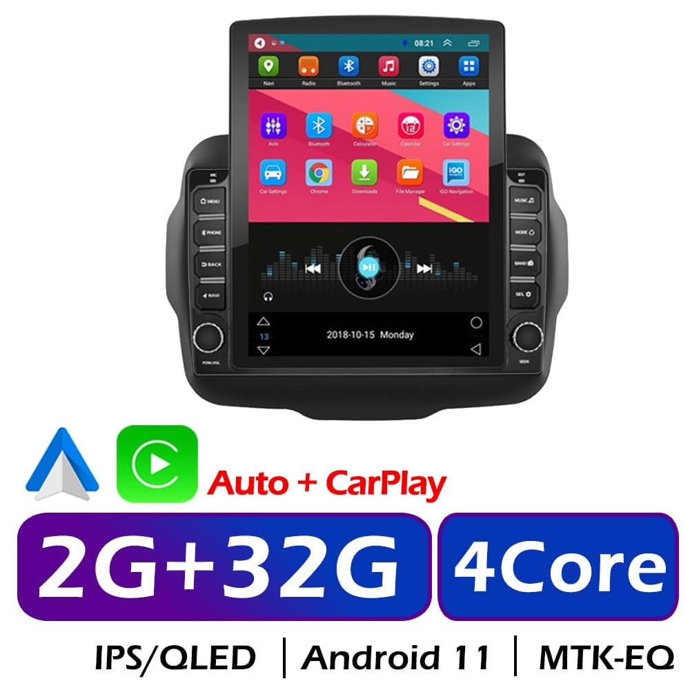 ジープ レネゲード 2016年 BU14 カーラジオセット ジープ レネゲード 2016年 BU14 カーラジオセット