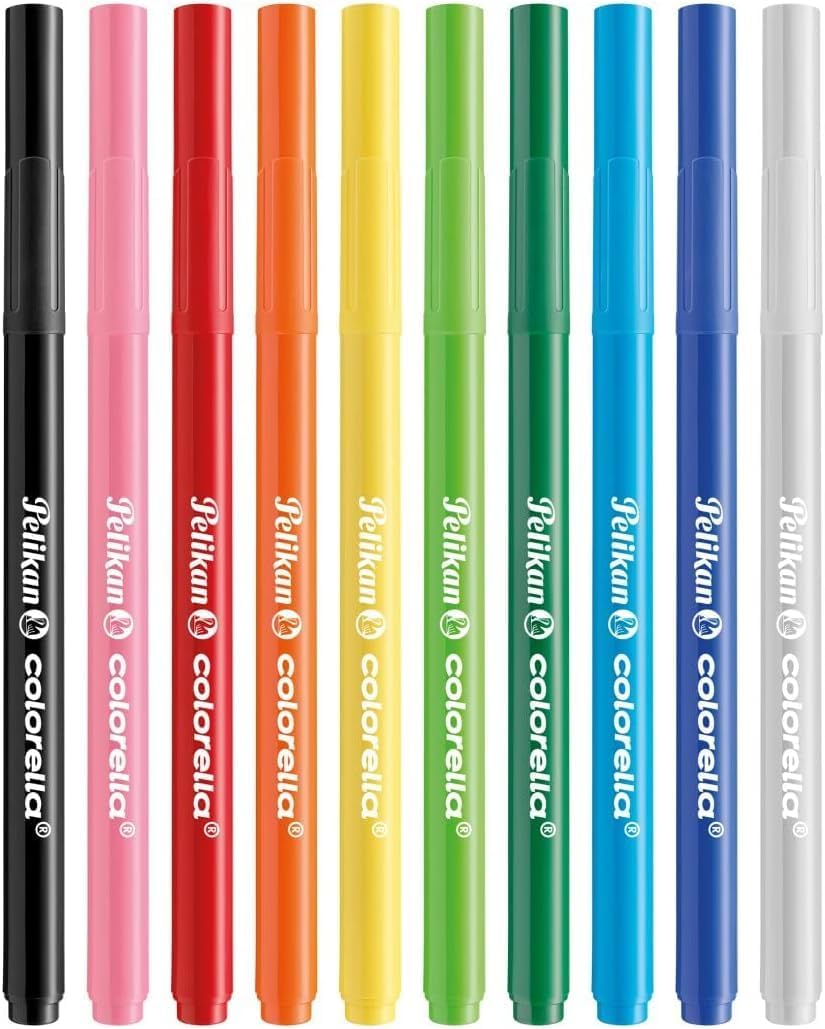 10 rotuladores de colores con punta de pincel Pelikan Colorella Lettering por 1,51€