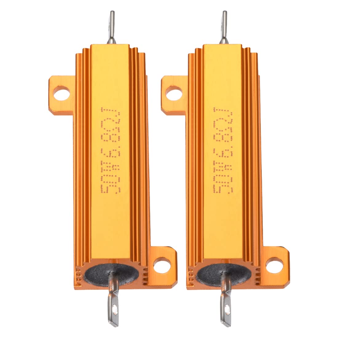 2 Stück Aluminium-Widerstände 50W 6 Ohm ±5% – Für Elektronik, LED, Wechselrichter, Industrie-Anwendungen