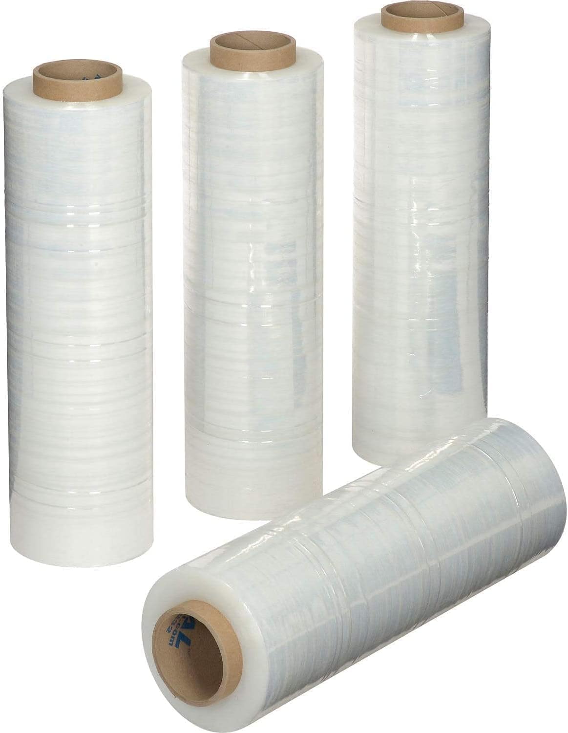 High Performance Hand Wrap Stretch Wrap Film 18 Inch x 120 Gauge x 1000 Feet 4 Rolls Per Case Heavy Duty 120 Gauge