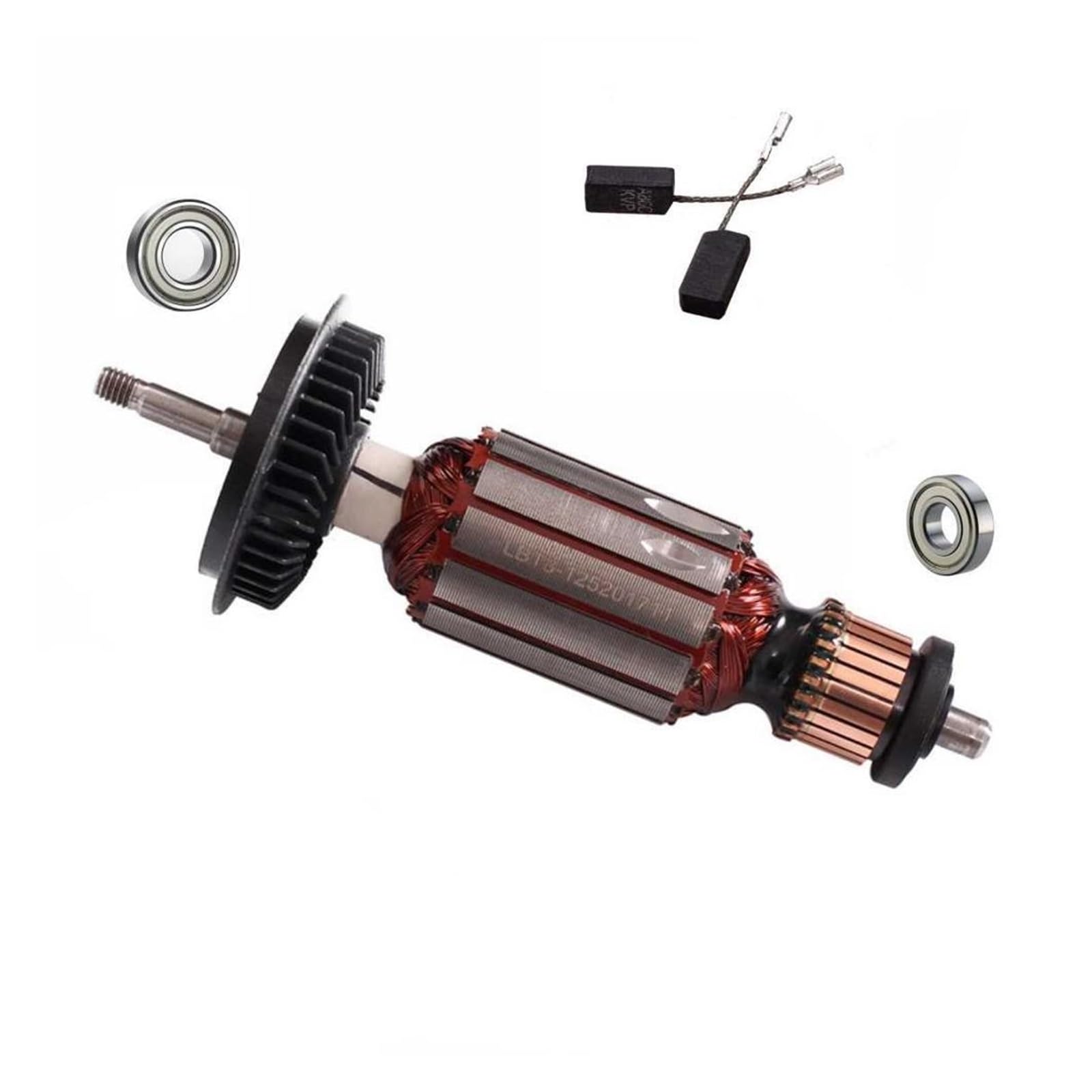 Łożysko Kulkowe Wału Wirnika Szczotka Węglowa, Compatible With BOSCH, Do Szlifierki Kątowej GWS8 GWS 8-100 GWS 8-125 GWS8-125C GWS 850 220V 240V(Rotor brush bearings)