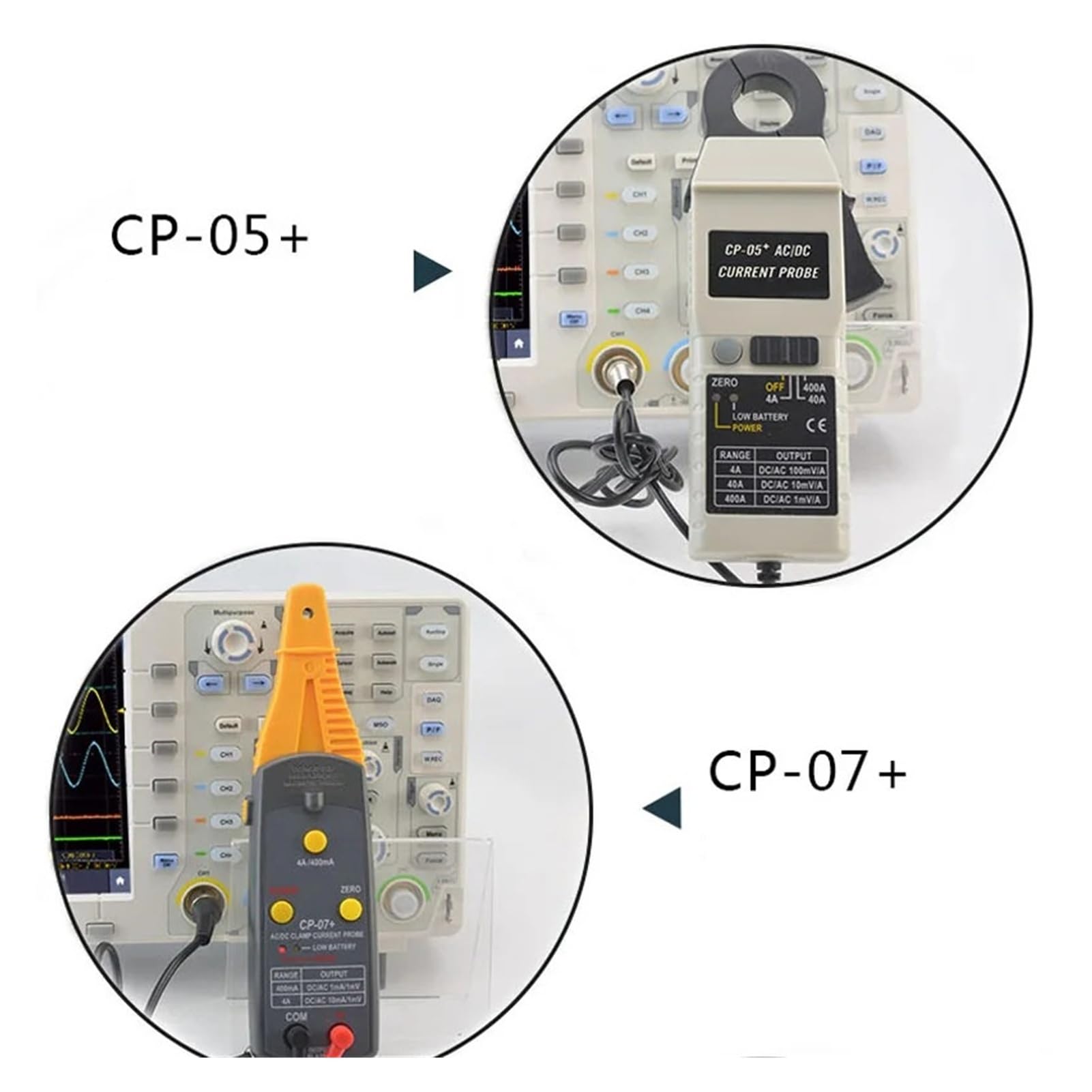 Oszilloskop-Tastkopf Oszilloskop-Tastkopf CP024/CP07 + AC- und DC-Stromzange BNC-Schnittstelle Universal CP05 +(OC5010)