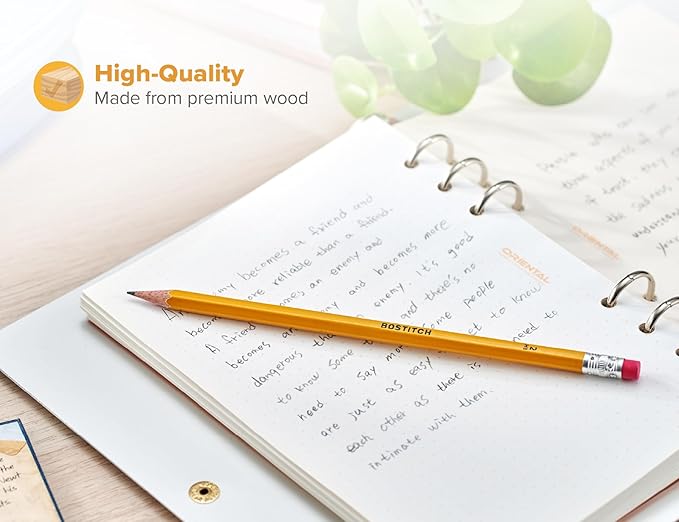 Bostitch Lápices Premium #2, Madera Premium, Sin Afilar, HB Grafito, 10 Unidades miniatura 5