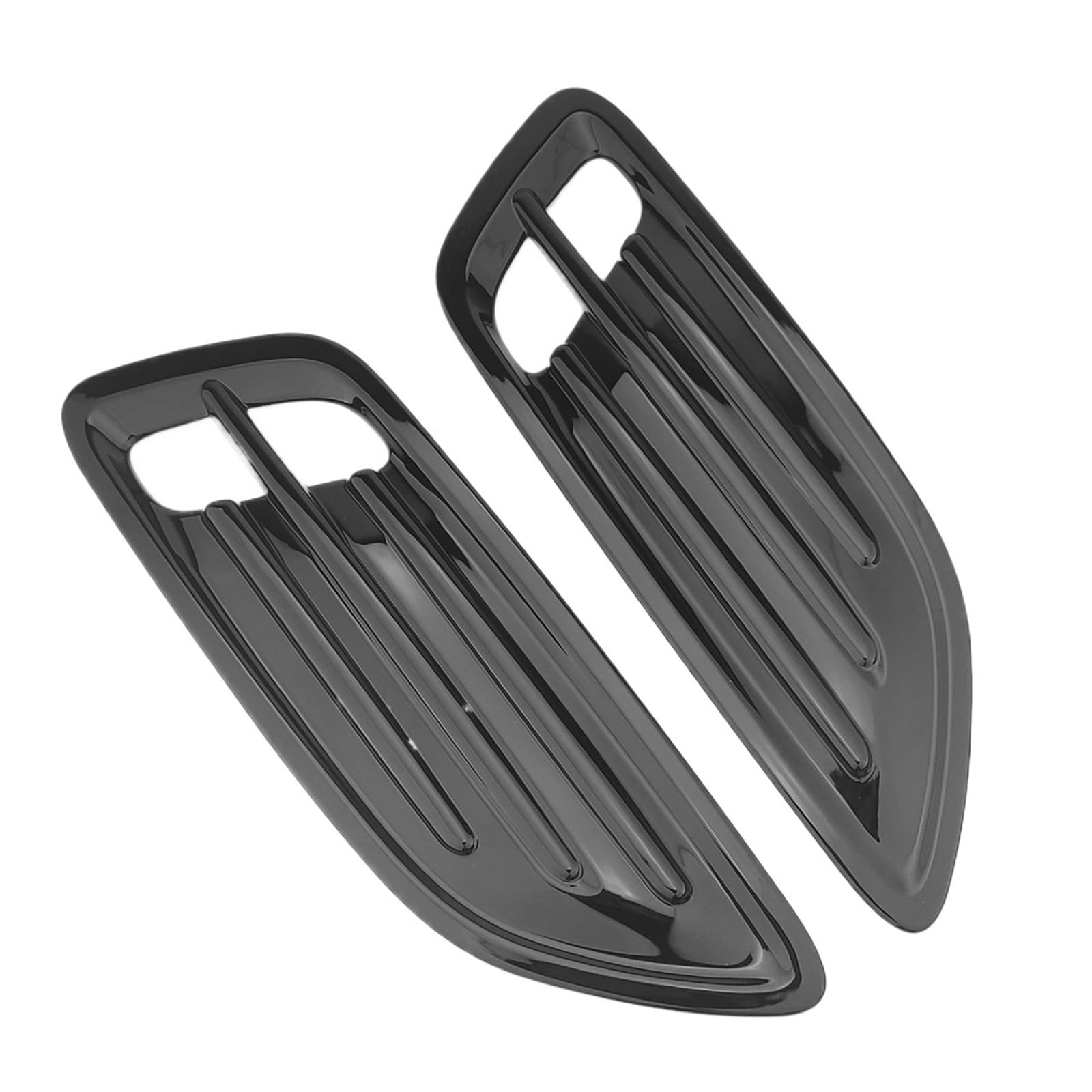 TILIEINE Car Front Side Air Vent Cover Fit For Kia Stinger 2018-2023 Car Air Flow Intake Hood Vent Bonnet Cover Side Air Outlet Frame(Black)