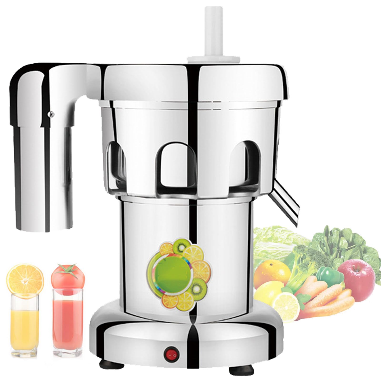 MYUYEE Juicer Machines - Centrifugal Juicers for Whole Fruit and Vegetable, 550W Juicer Extractor Machine, 3 inch Wide Feeding Chute, Easy Cleaning