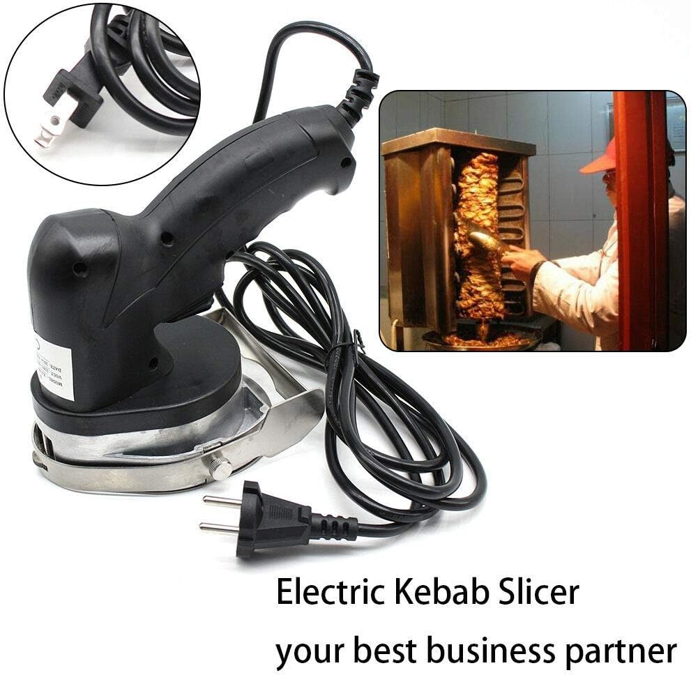 110V Handheld Electric Kebab Slicer Cutlery Shawarma Doner meat Cutlery Gyros Cutter Carver Knife Meat Carver 80W