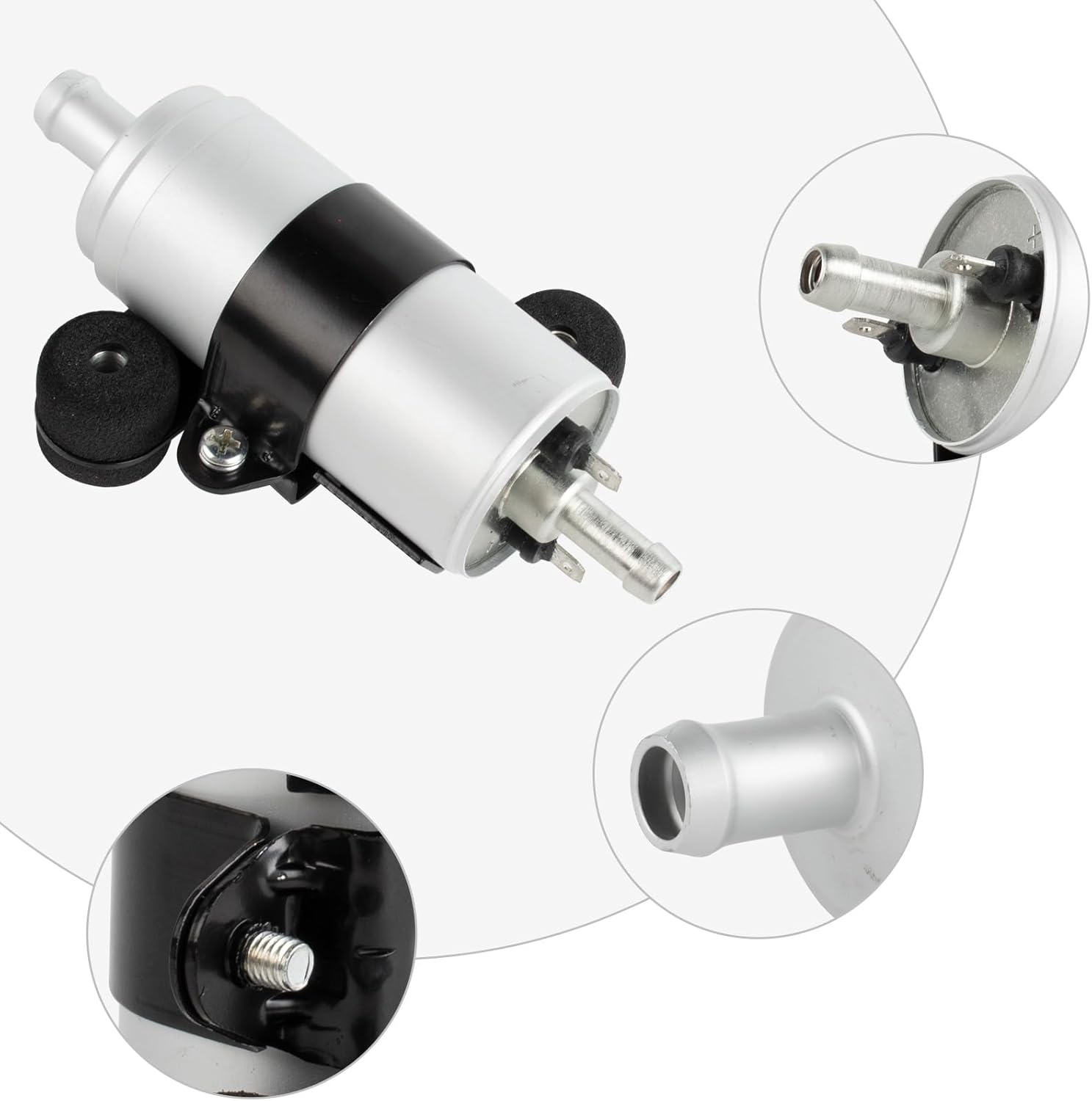 49040-2079 Inline External Electric Fuel Pump Fit for Kawasaki FD661D FD791D FD851D Cub Cadet M60 M72 1998-2023 Tractor Replace 490402079