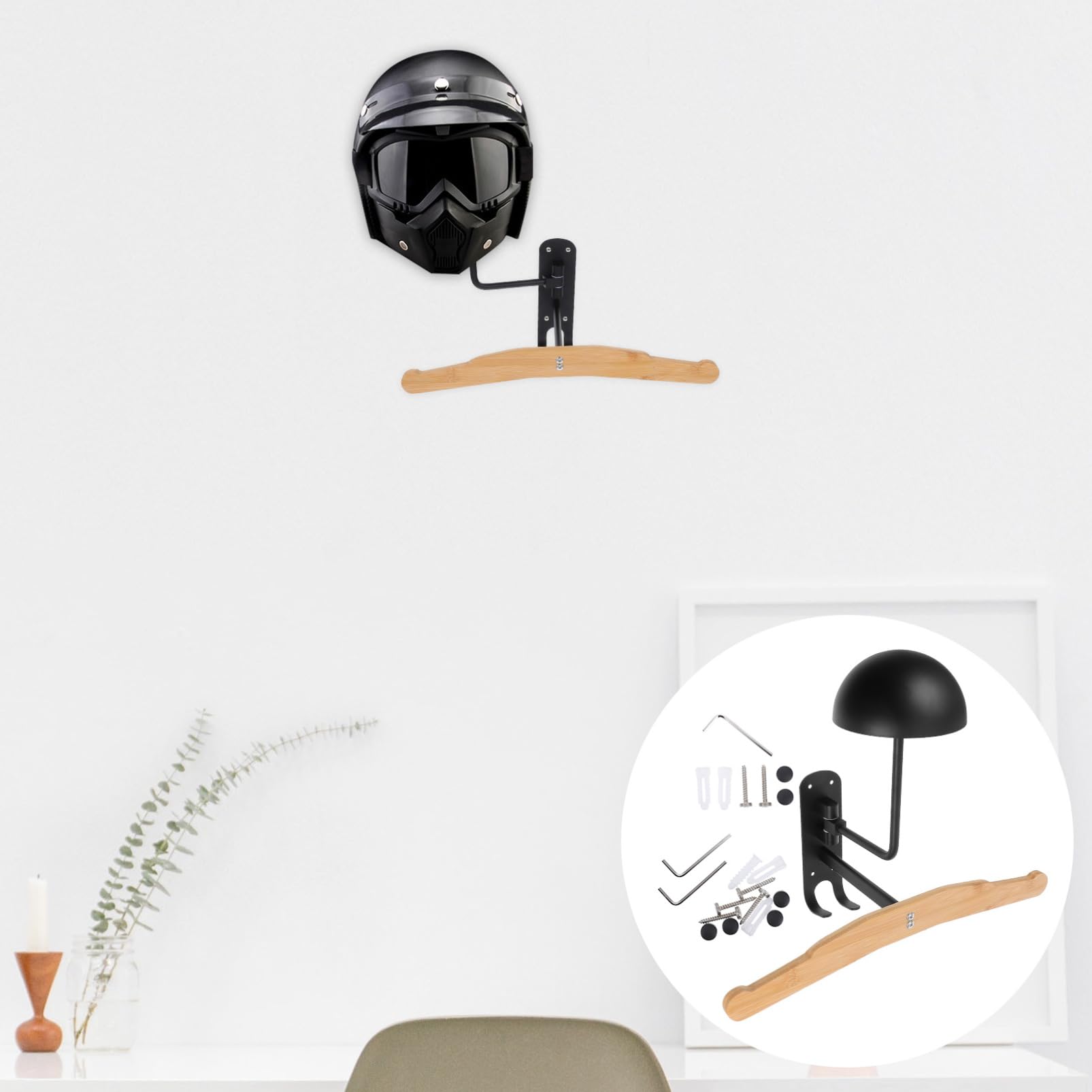 per Caschi da Muro Gancio Decorativo per Accessori Design Moderno Garage e Stanze Piccole