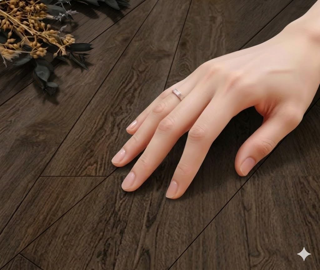 36 Pack Self-Adhesive Floor Sticker Thicken 54 Sq.Ft Wood Grain Floor Wallpaper 3D Wall Sticker Waterproof Vinyl Flooring for Bedroom, Kitchen, RV, Office (Brown, 36 * 6in （36Packs）)