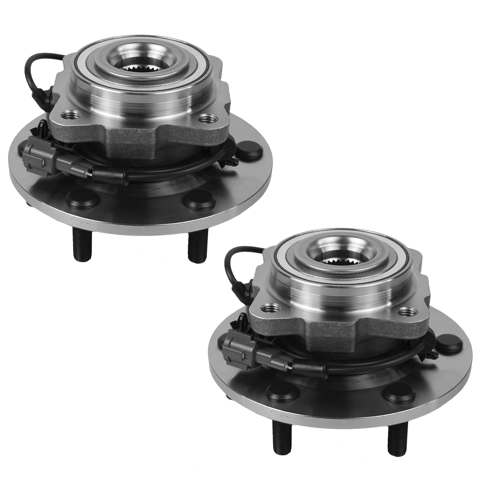 Photo 1 of Autoround 541004 Pair Rear Wheel Hub and Bearing Assembly for Nissan Pathfinder 2004/ Armada 2005-2012, Infiniti QX56 2004-2010, 6 Lugs w/ABS
