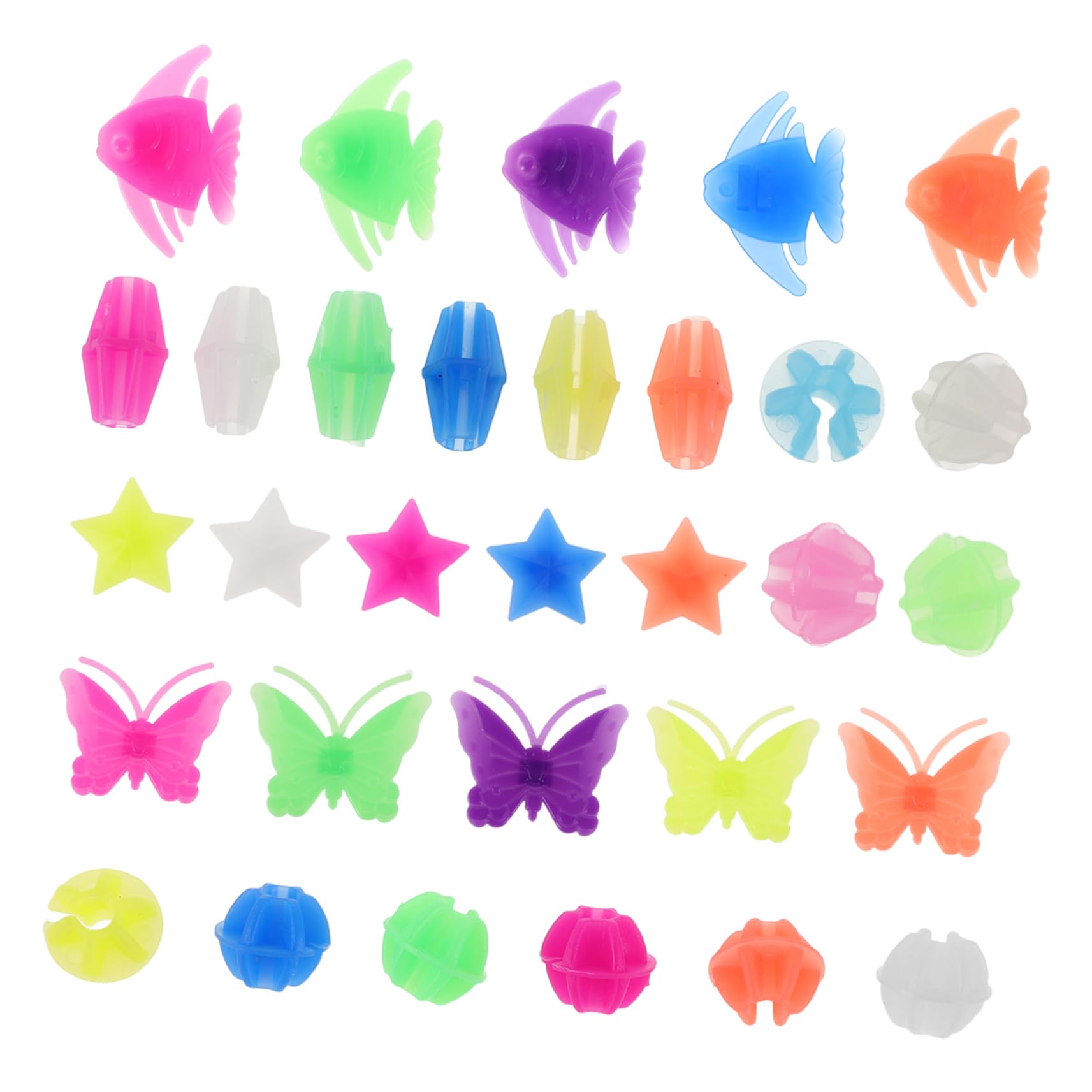 SUPVOX 206pcs Colorful Bike Wheel Beads Easy Installation Accessories for Bikes Night Visibility Enhancing Reflective Beads Stylish Decoration for Boys