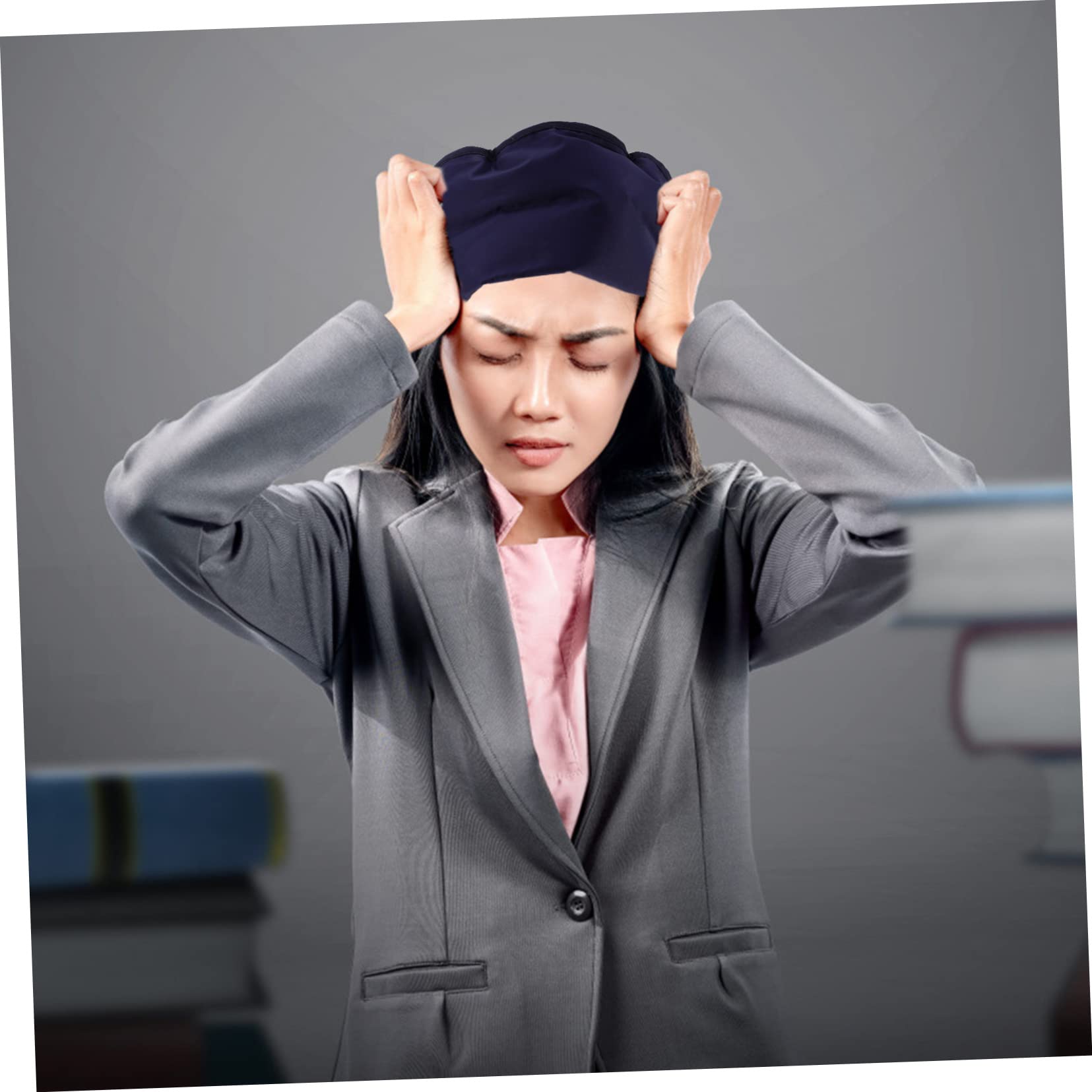 GANAZONO Cappello Sicuro e Terapia Caldo Refrigerante Blu Riutilizzabile Freddo di Perdite per Collo e Spalle