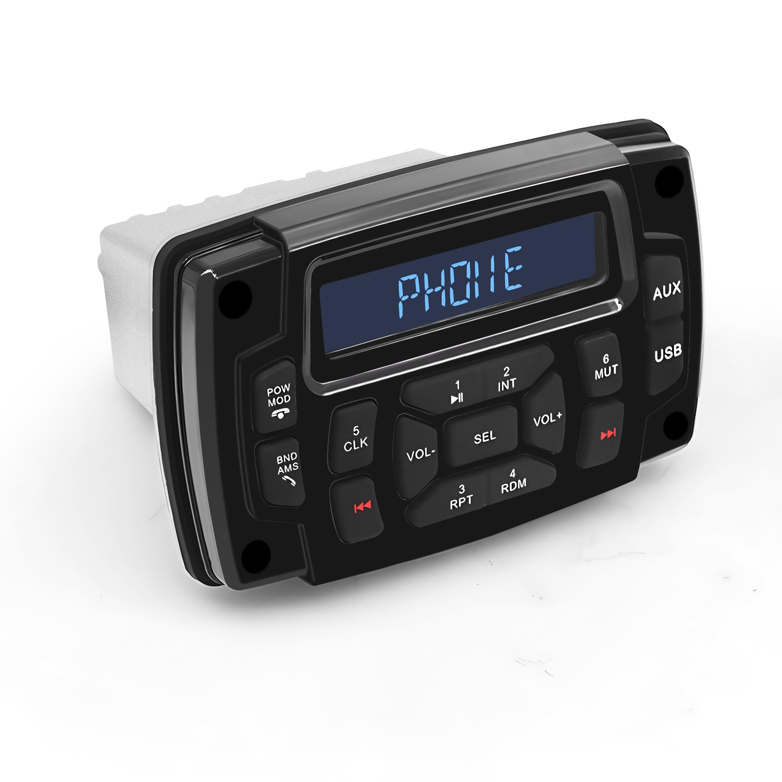 Receptor estéreo marino con radio digital para barcos, pantalla LCD HD, radio AM/FM, reproductor de MP3 para barcos, ATV, UTV